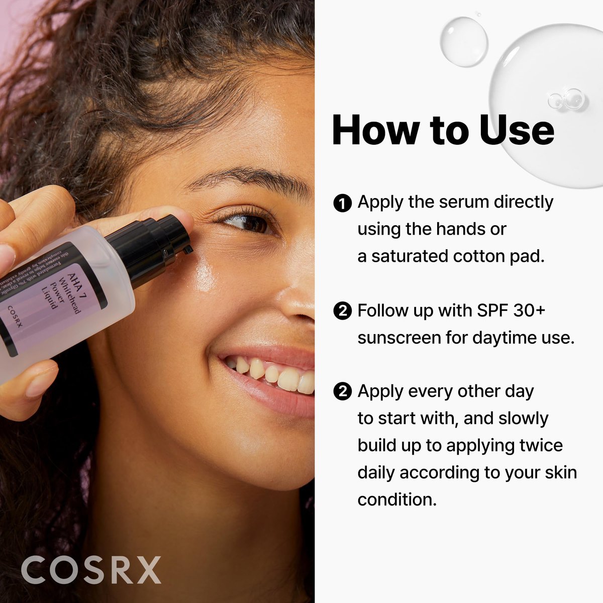 COSRX 7% Glycolic Acid Whitehead Removing Power Liquid – AHA Exfoliating Toner for Face & Body, Pore Minimizer, Korean Skin Care - görsel 9