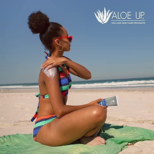 Aloe Up Sport Sunscreen Body Lotion SPF 50 – Broad Spectrum Sunblock with Aloe Vera – Non-Greasy, No White Cast, Reef Friendly, Water Resistant 80 Minutes, Fragrance-Free, 3 oz - görsel 18