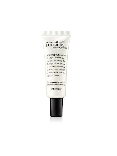 Philosophy Anti-Wrinkle Miracle Worker Line-Correcting Face Primer with Vitamin C & Coconut Oil - Smooths Skin for Even Makeup Application - 0.9 fl oz Avelisse