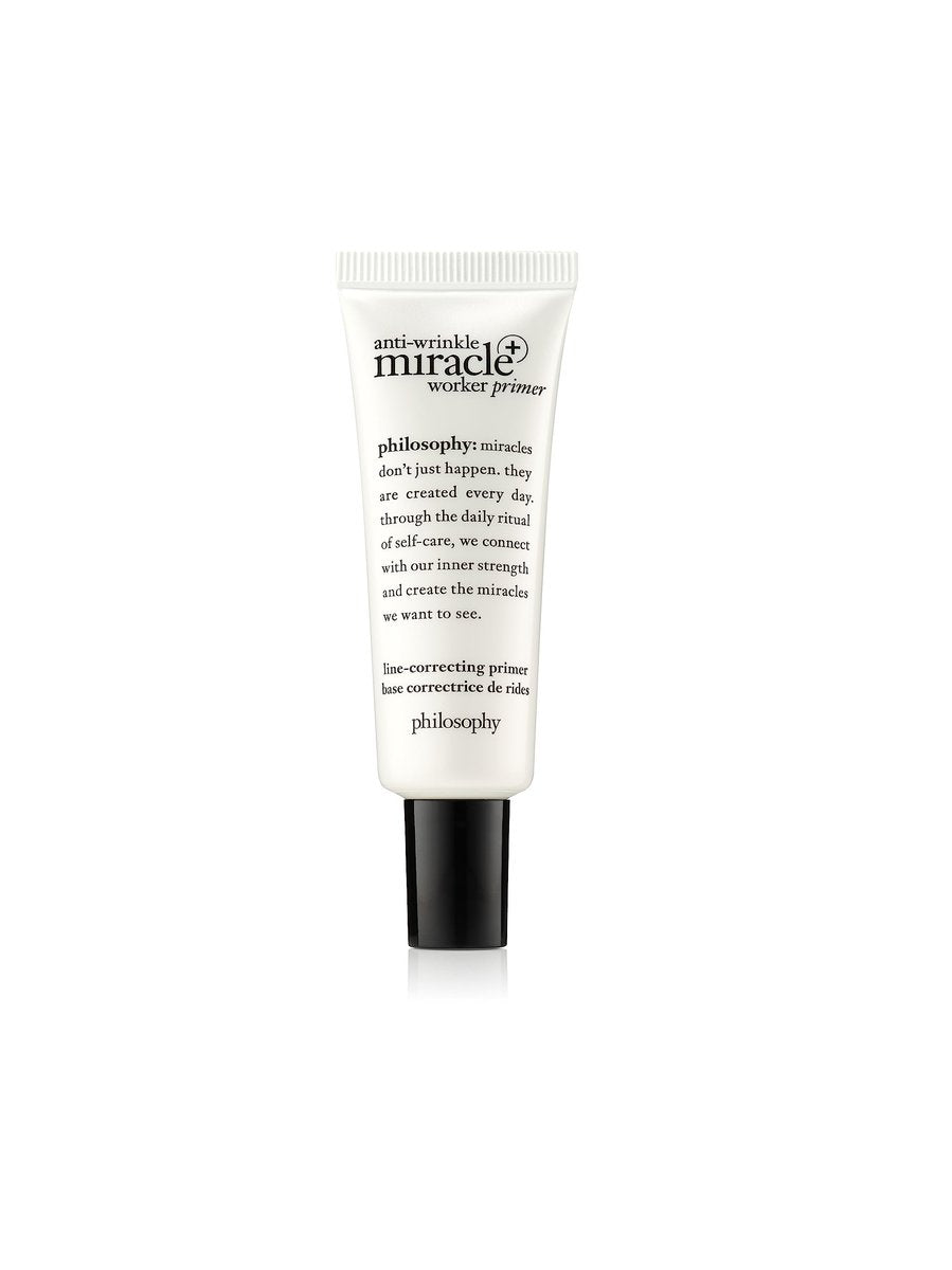 Philosophy Anti-Wrinkle Miracle Worker Line-Correcting Face Primer with Vitamin C & Coconut Oil - Smooths Skin for Even Makeup Application - 0.9 fl oz Avelisse