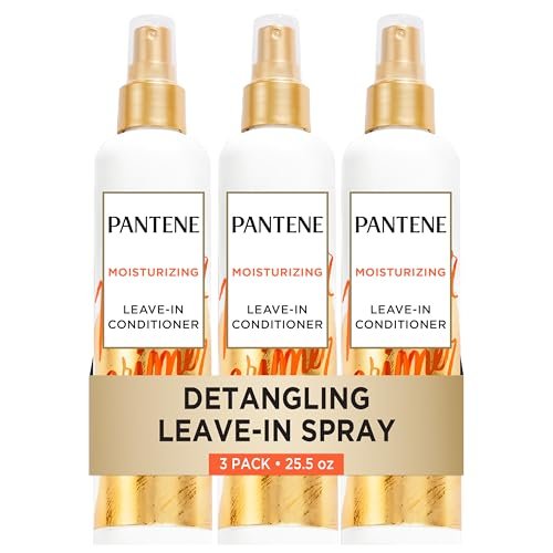 Pantene Pro-V Repair & Protect Conditioning Detangler Spray, Leave-In Conditioner for Damaged Hair, Sulfate-Free, 8.5 Fl Oz (Pack of 3) Avelisse