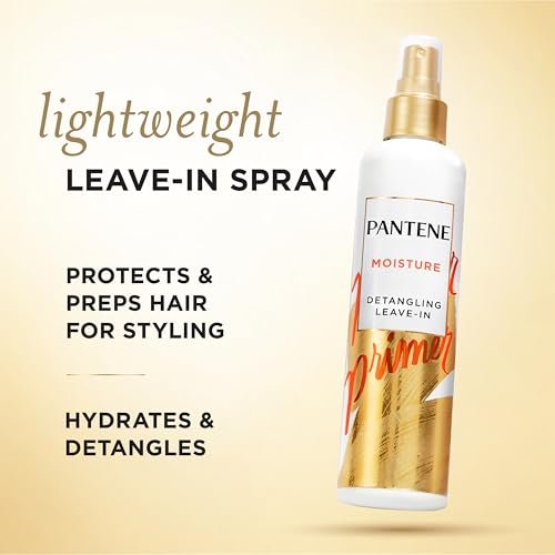 Pantene Pro-V Repair & Protect Conditioning Detangler Spray, Leave-In Conditioner for Damaged Hair, Sulfate-Free, 8.5 Fl Oz (Pack of 3) Avelisse