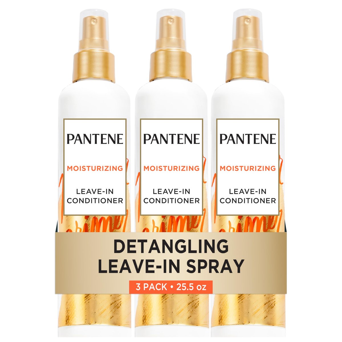 Pantene Pro-V Repair & Protect Conditioning Detangler Spray, Leave-In Conditioner for Damaged Hair, Sulfate-Free, 8.5 Fl Oz (Pack of 3) Avelisse