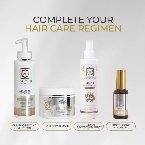 Maria Yanez Argan Oil Hair Mask 10.2 oz – Deep Conditioning Treatment for Dry & Damaged Hair – Hydrating Mask for Color Treated & Bleached Hair - görsel 8