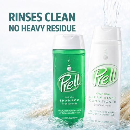 Prell 2-in-1 Shampoo & Conditioner – Classic Clean, Deep Cleansing & Lightweight Conditioning for Shiny Healthy Hair (13.5 oz) Avelisse