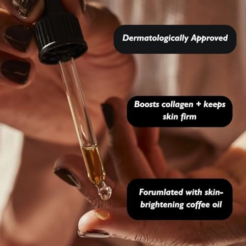 UpCircle Organic Face Serum with Coffee Oil - Vitamin C, Rosehip & Sea Buckthorn for Dark Spots & Hydration - 1 oz Avelisse