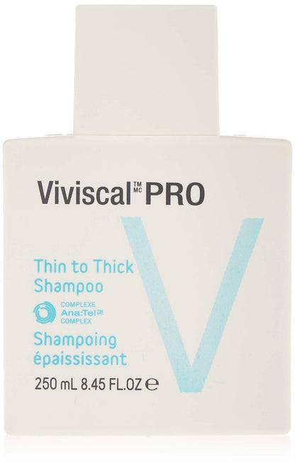 Viviscal Professional Thin to Thick Shampoo - Volumizing & Thickening Hair Wash for Fine Hair, 250ml Avelisse