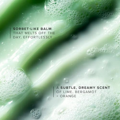 Farmacy Green Clean Makeup Remover Cleansing Balm - Waterproof Makeup Remover & Oil Cleanser for Face, Gently Melts Makeup & SPF, Hydrates & Softens Skin with Super Greens & Papaya (50ml)