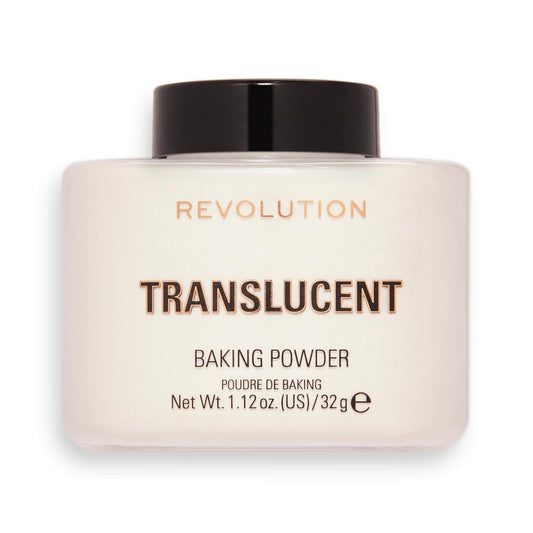 Revolution Loose Baking Powder – Translucent Setting Powder for Long-Lasting, Matte Finish (1.12 oz)