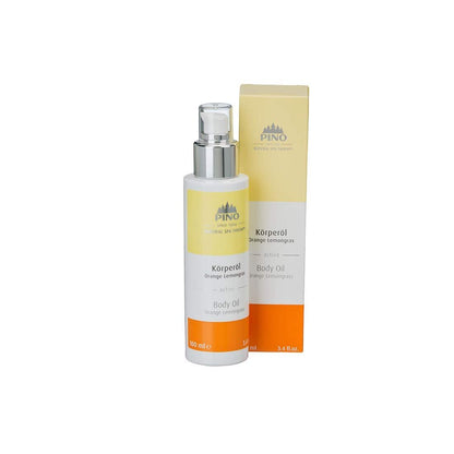 PINO Body Oil Orange Lemongrass – 100 ml (3.4 fl oz) Moisturizing & Nourishing Essential Oil Blend