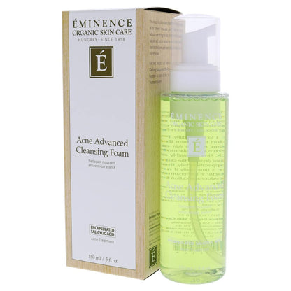 Eminence Acne Advanced Cleansing Foam – 5 oz Gentle Foaming Cleanser for Clearer Skin Avelisse