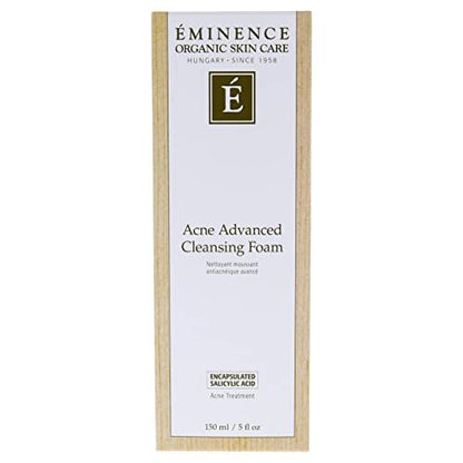 Eminence Acne Advanced Cleansing Foam – 5 oz Gentle Foaming Cleanser for Clearer Skin Avelisse