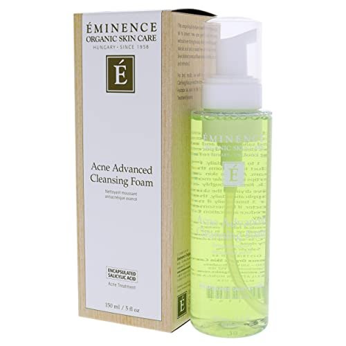 Eminence Acne Advanced Cleansing Foam – 5 oz Gentle Foaming Cleanser for Clearer Skin Avelisse
