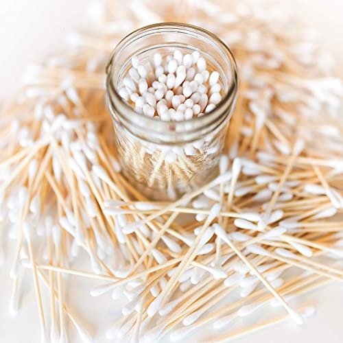 Premium 500 Biodegradable Bamboo Cotton Swabs | Zero Waste, Plastic-Free, Compostable Q Tips - görsel 16