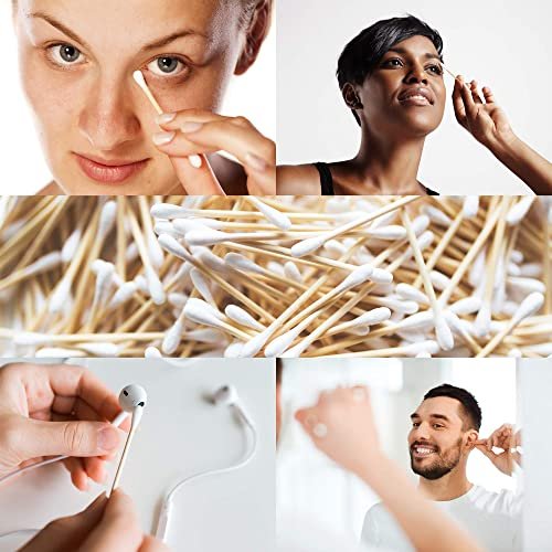 Premium 500 Biodegradable Bamboo Cotton Swabs | Zero Waste, Plastic-Free, Compostable Q Tips - görsel 8