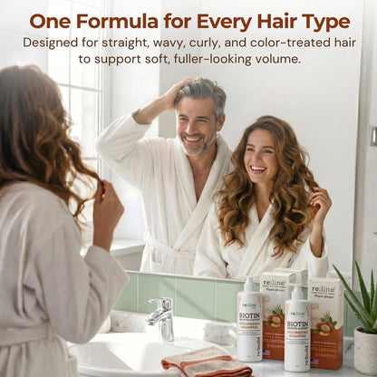 Biotin Shampoo for Hair Growth & Thickness - Thickening Shampoo for Thinning Hair - Women & Men - with Saw Palmetto, Plant Keratin & Rice Water Protein - Color Safe, Sulfate & Paraben Free - 8 Fl Oz Avelisse