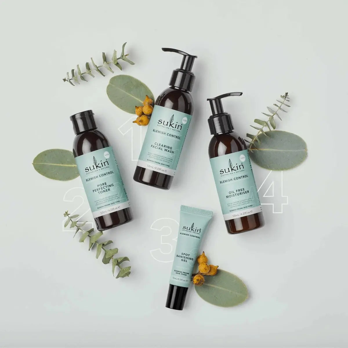 Sukin Blemish Control Starter Kit – Natural Skincare Set for Clear, Balanced Skin Avelisse