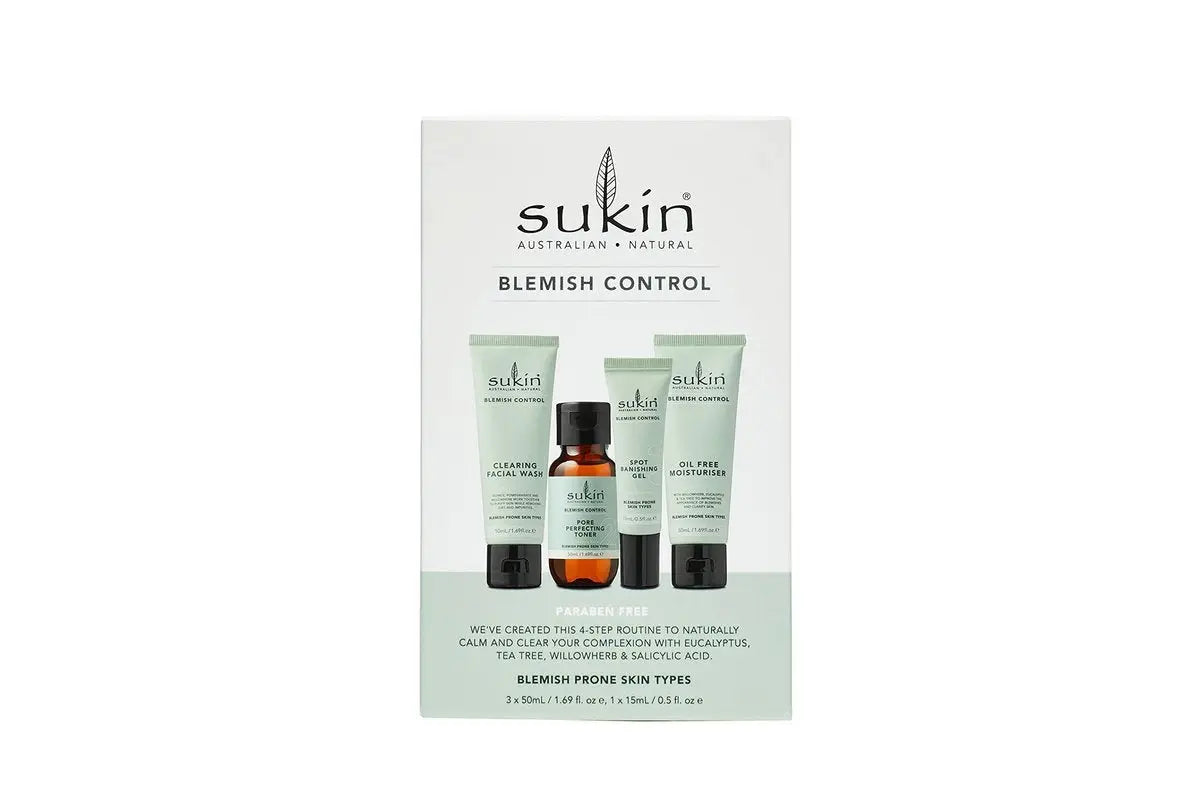 Sukin Blemish Control Starter Kit – Natural Skincare Set for Clear, Balanced Skin Avelisse