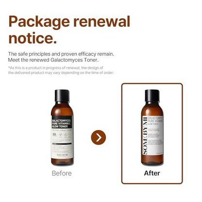SOME BY MI Galactomyces Pure Vitamin C Glow Toner - Korean Daily Face Toner for Brightening, Texture & Elasticity Care, 6.76 Fl Oz (200ml) Avelisse