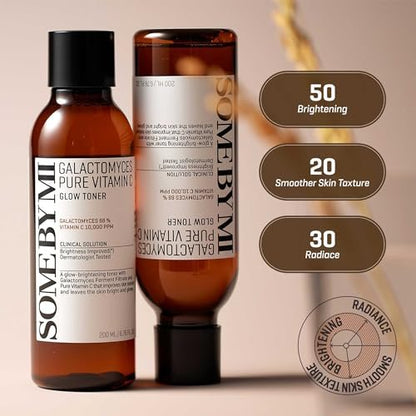 SOME BY MI Galactomyces Pure Vitamin C Glow Toner - Korean Daily Face Toner for Brightening, Texture & Elasticity Care, 6.76 Fl Oz (200ml) Avelisse