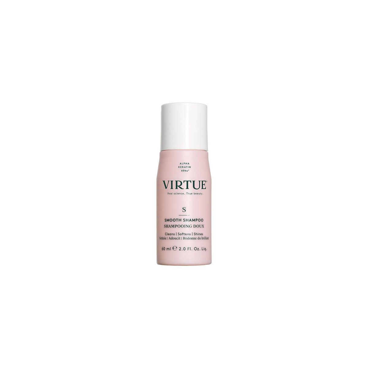 VIRTUE Smooth Sulfate Free Shampoo for Frizz Control – Color Safe, All Hair Types - görsel 1