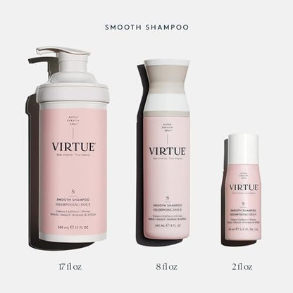 VIRTUE Smooth Sulfate Free Shampoo for Frizz Control – Color Safe, All Hair Types
