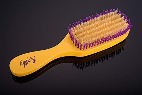 Royalty Wave Brush #710 - Reinforced Medium Waves Brush for Men & Women - Purple/White - görsel 10