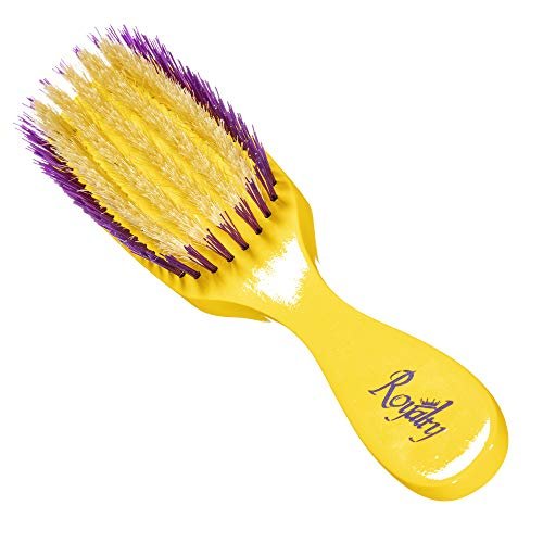 Royalty Wave Brush #710 - Reinforced Medium Waves Brush for Men & Women - Purple/White - görsel 2
