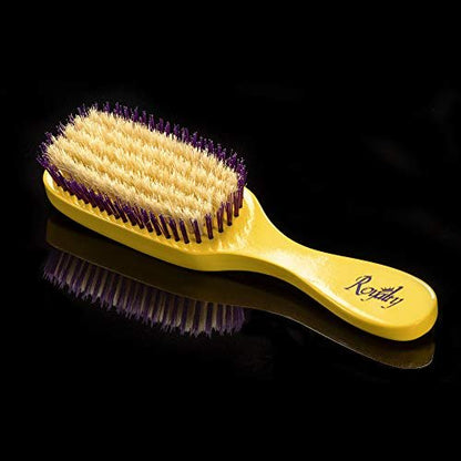 Royalty Wave Brush #710 - Reinforced Medium Waves Brush for Men & Women - Purple/White