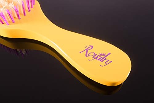 Royalty Wave Brush #710 - Reinforced Medium Waves Brush for Men & Women - Purple/White - görsel 12