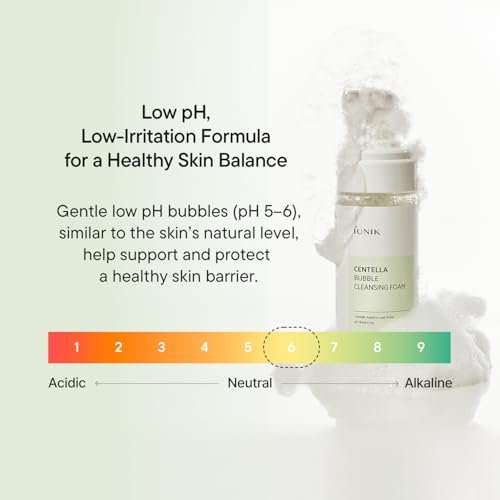 IUNIK Centella Bubble Foaming Vegan Facial Cleanser - 69% Centella Asiatica Extract, Soothing, Moisturizing, Exfoliating, Removes Pore Blackheads & Whiteheads, 5.07 Fl Oz Avelisse