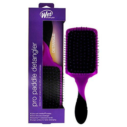 Wet Brush Pro Detangler Paddle Brush - Purple, 1 Count Avelisse