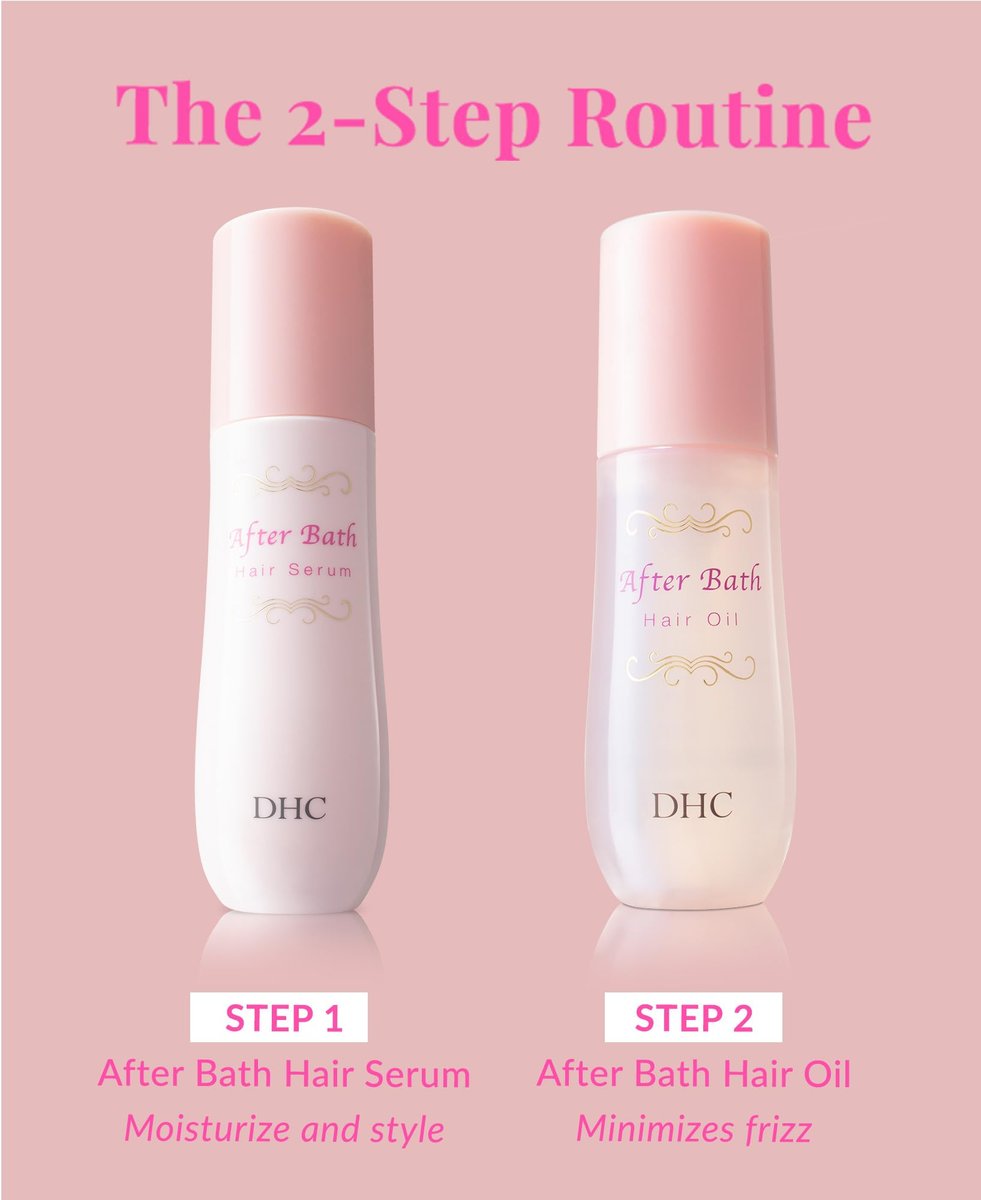 DHC After Bath Hair Oil – Lightweight Leave-In Oil for Shine, Smoothness & Frizz Control, All Hair Types, 3.3 fl oz Avelisse