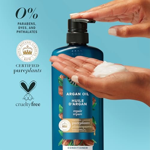 Herbal Essences Argan Oil Repair Shampoo & Conditioner Set - Moisturizing & Smoothing, Paraben-Free, Color-Safe, pH-Balanced, Citrus Scent, 20.2 Fl Oz Each (Pack of 2) Avelisse