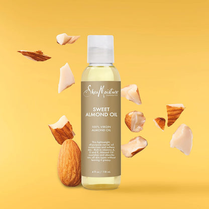 SheaMoisture Body Oil for Dry Skin - Sweet Almond Oil, Cruelty Free, 4 oz