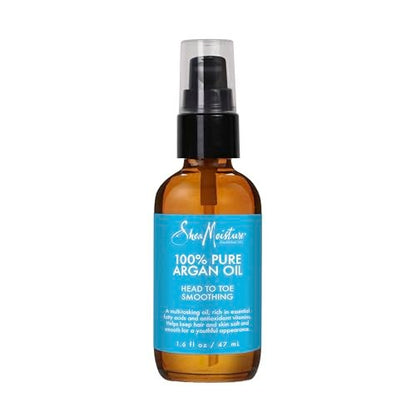 SheaMoisture 100% Pure Argan Oil Multi-Tasking Oil for Smooth Hair and Skin, 1.6 Fl Oz