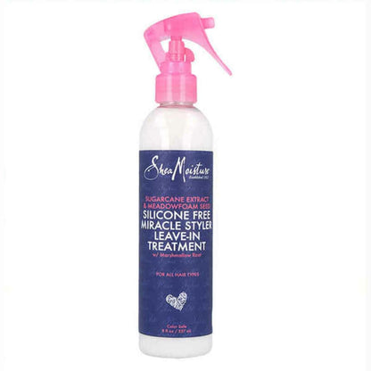 SheaMoisture Leave-In Treatment Conditioner for Dry Hair - Sugarcane Extract & Meadowfoam Seed, Silicone-Free, 8 oz