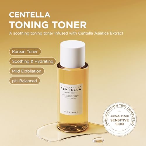 SKIN1004 Centella Toning Toner – Hydrating & Soothing Korean Face Toner with Madagascar Centella Asiatica & Hyaluronic Acid, PHA Exfoliator, 7.10 fl.oz (210ml) Avelisse