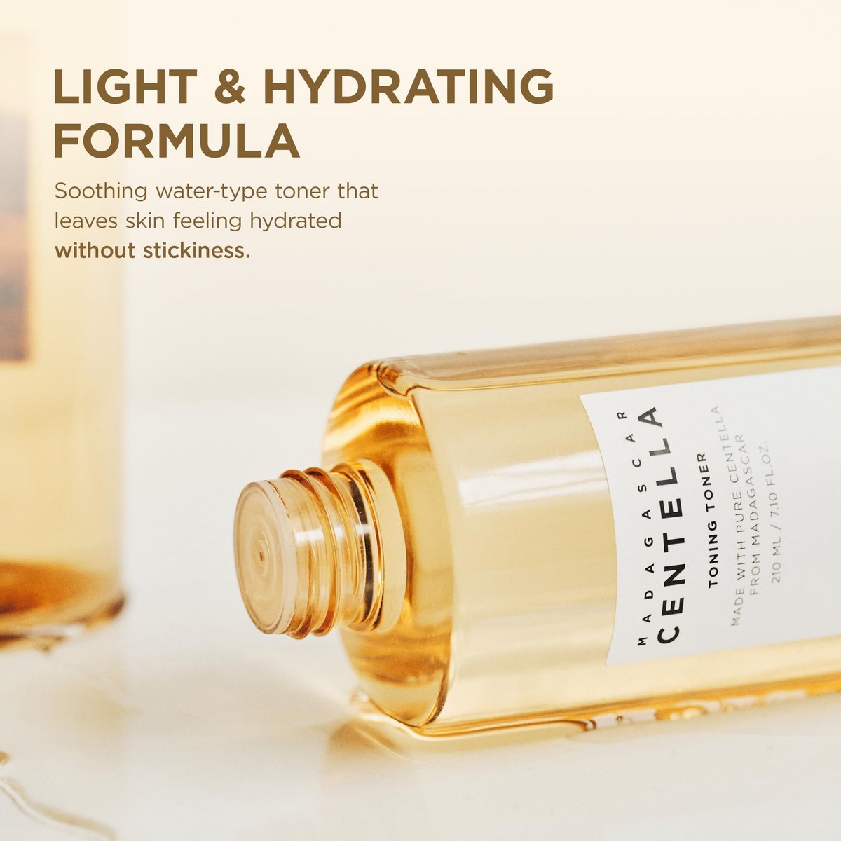 SKIN1004 Centella Toning Toner – Hydrating & Soothing Korean Face Toner with Madagascar Centella Asiatica & Hyaluronic Acid, PHA Exfoliator, 7.10 fl.oz (210ml) Avelisse