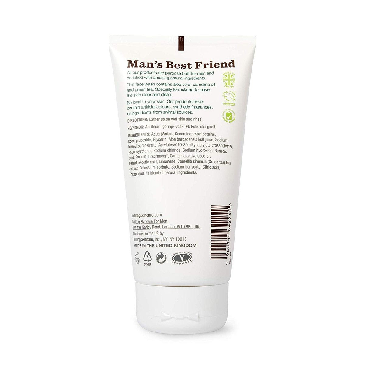 Bulldog Skincare Original Face Wash for Men – Pack of 2, 5 oz Each Avelisse