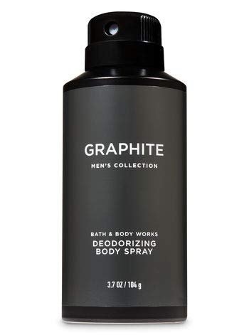 Bath and Body Works Graphite 2-in-1 Hair + Body Wash, Ultra Shea Body Cream & Deodorizing Body Spray Set (2019 Edition) Avelisse
