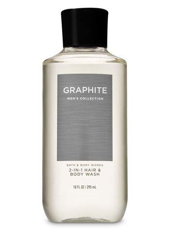 Bath and Body Works Graphite 2-in-1 Hair + Body Wash, Ultra Shea Body Cream & Deodorizing Body Spray Set (2019 Edition) Avelisse