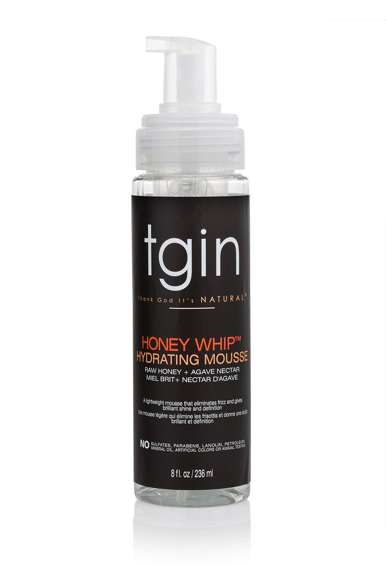 tgin Honey Whip Hydrating Mousse for Natural, Dry, Curly, and Damaged Hair - 8 oz Avelisse