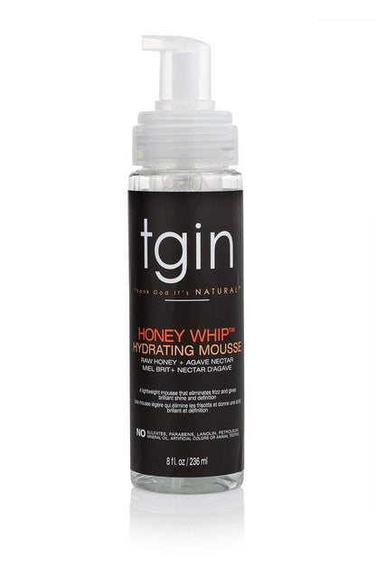 tgin Honey Whip Hydrating Mousse for Natural, Dry, Curly, and Damaged Hair - 8 oz Avelisse