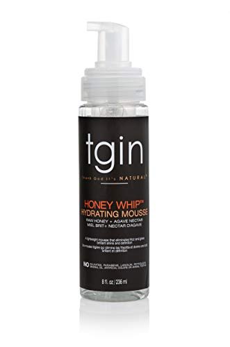 tgin Honey Whip Hydrating Mousse for Natural, Dry, Curly, and Damaged Hair - 8 oz Avelisse