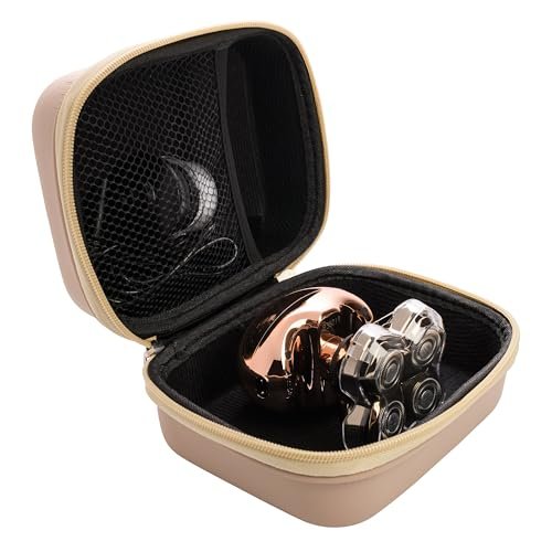 Skull Shaver Beige Butterfly Kiss Electric Razor Travel Case – Protective ABS Carrying Bag Avelisse
