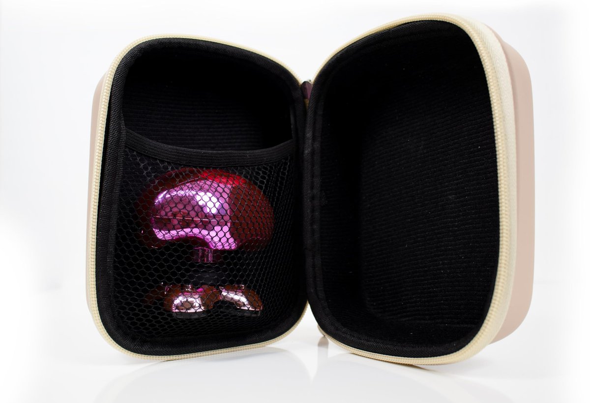 Skull Shaver Beige Butterfly Kiss Electric Razor Travel Case – Protective ABS Carrying Bag Avelisse