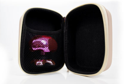 Skull Shaver Beige Butterfly Kiss Electric Razor Travel Case – Protective ABS Carrying Bag Avelisse
