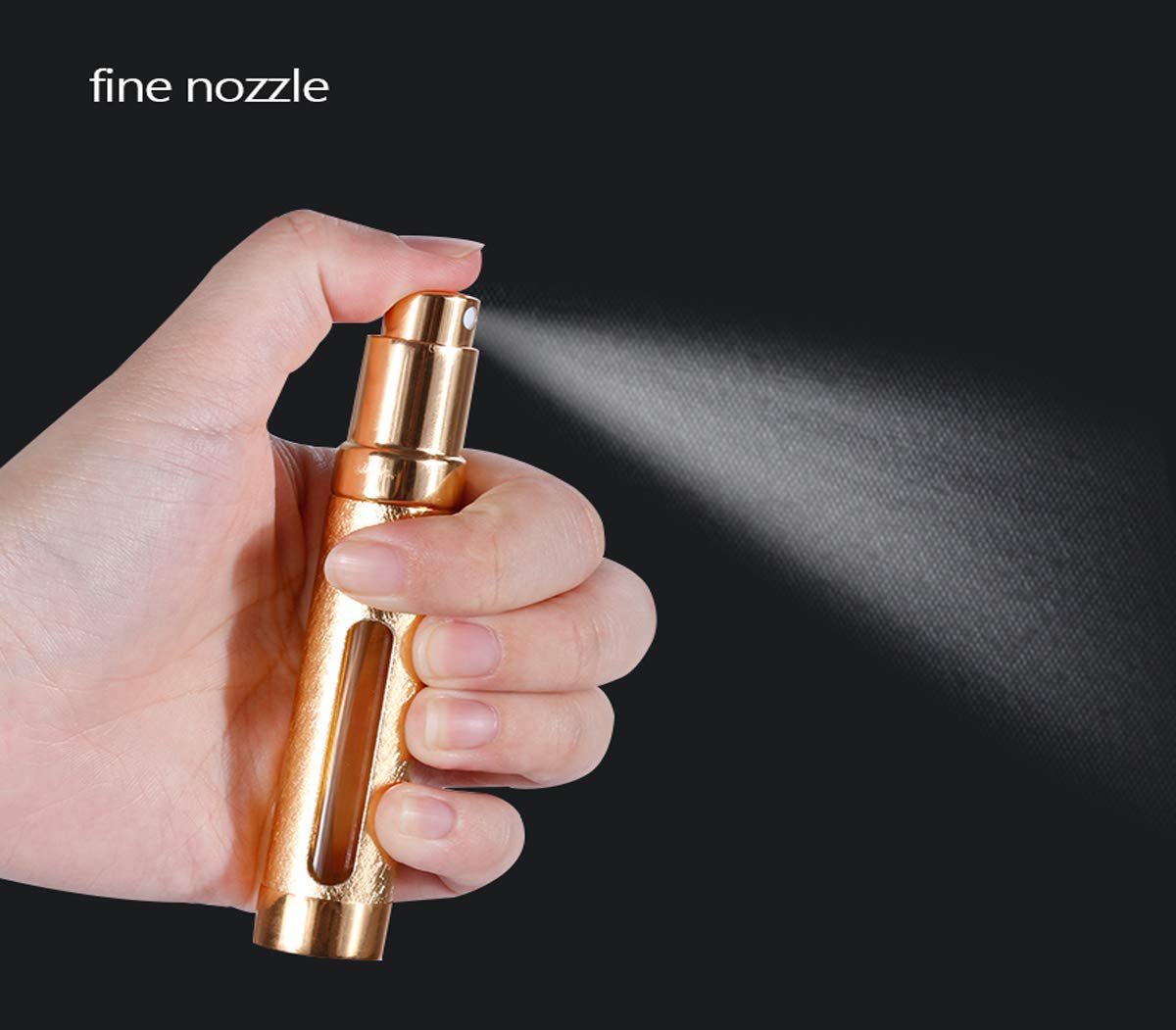 Tvoip 12ML 6 Colors Portable Mini Travel Perfume Bottle Atomizer Refillable Empty Spray Bottle for Women & Men Spray Scent Aftershave - görsel 10
