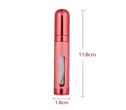 Tvoip 12ML 6 Colors Portable Mini Travel Perfume Bottle Atomizer Refillable Empty Spray Bottle for Women & Men Spray Scent Aftershave